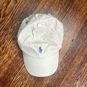 Polo by Ralph Lauren Cream and Blue Hat Classic Accessory